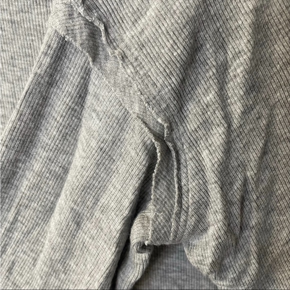 Free People Grapevine Asymmetric Ribbed Tunic Grey Small - Picture 7 of 9